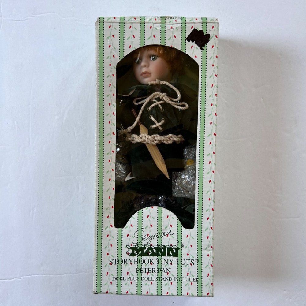 Peter Pan Doll Seymour Mann Storybook Tiny Tots Doll Story Book Porcelain 10" - Picture 10 of 12